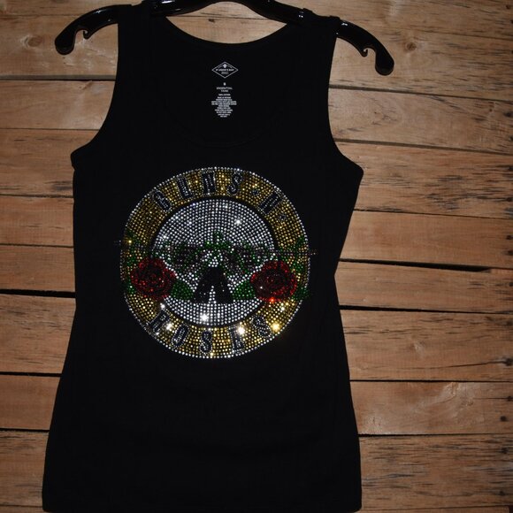Guns N Roses   Rhinestone  bling sleeveless tank top  XS,S,M,L,XL,XXL,… - Picture 1 of 9